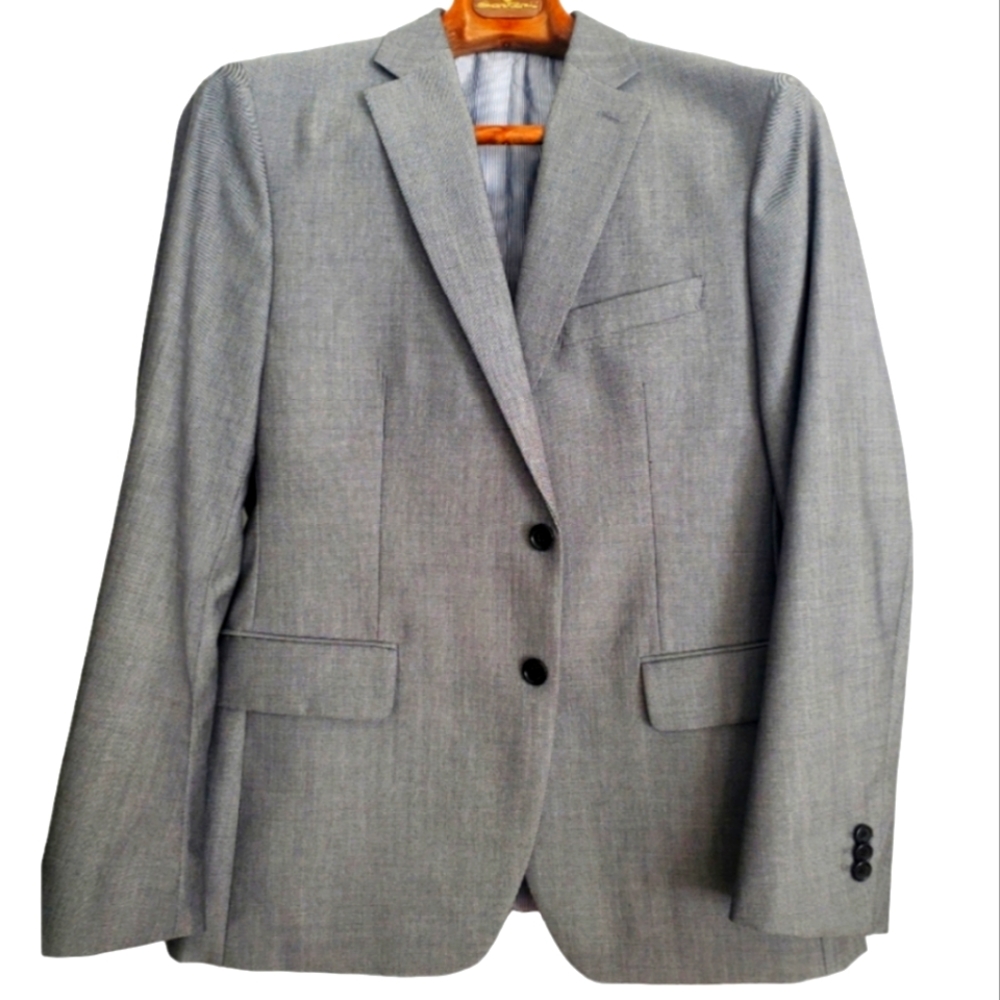 Banana Republic 100% Wool Gray Tailored Fit Sports Coat 40S